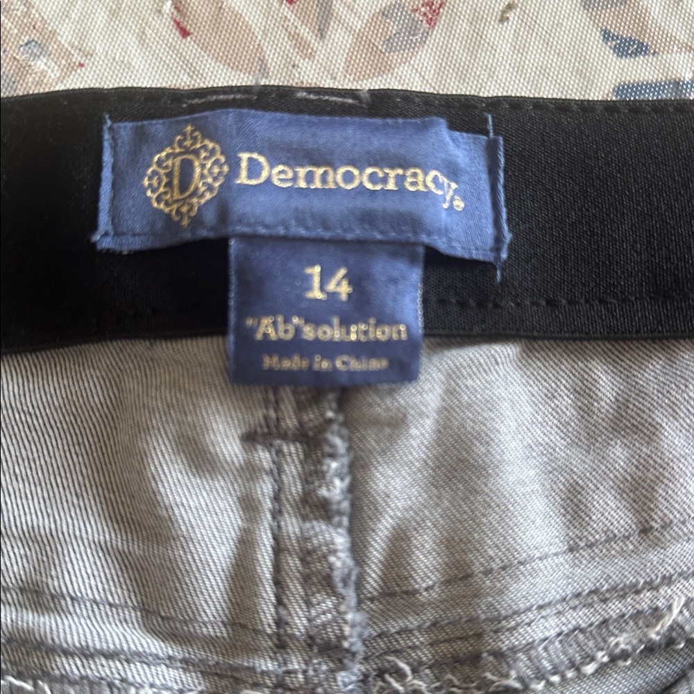Democracy ab solution Gray Denim Jeans size 14 - Picture 7 of 8